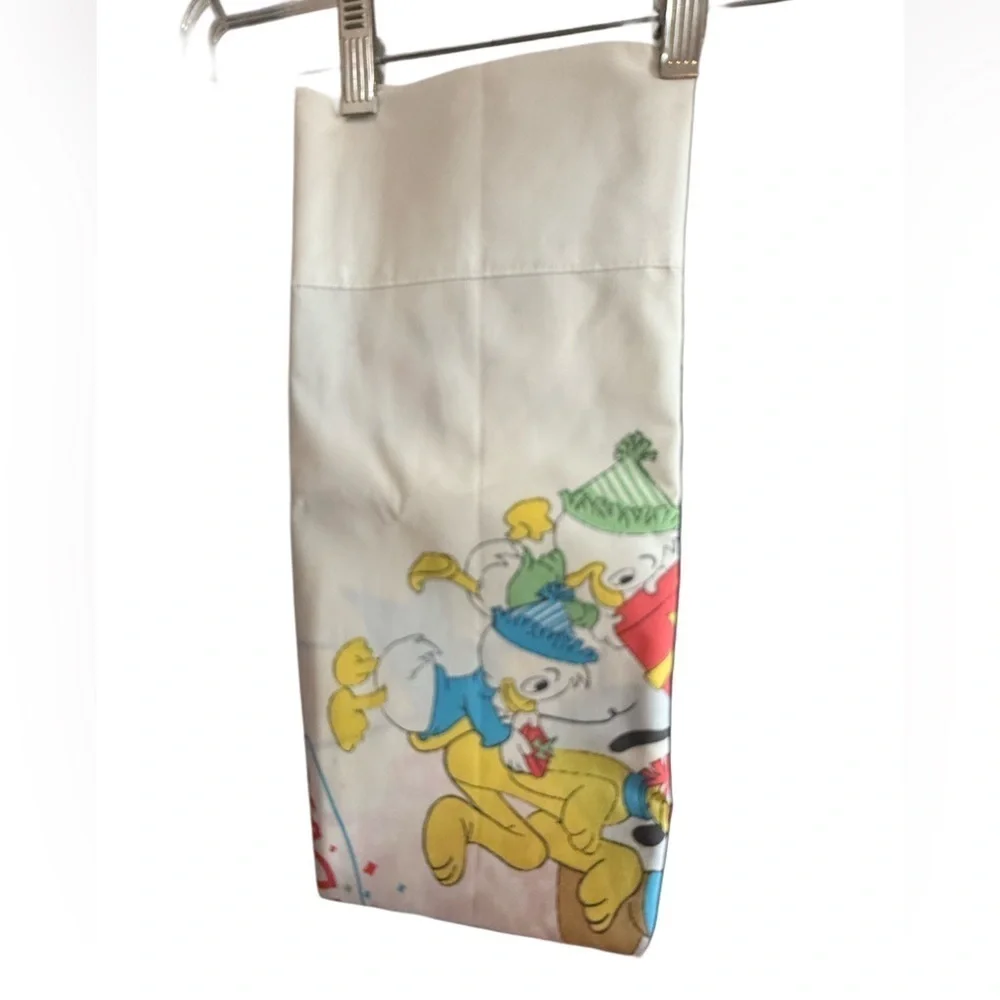 Vintage Mickey Mouse pillowcase. Circa 1970.